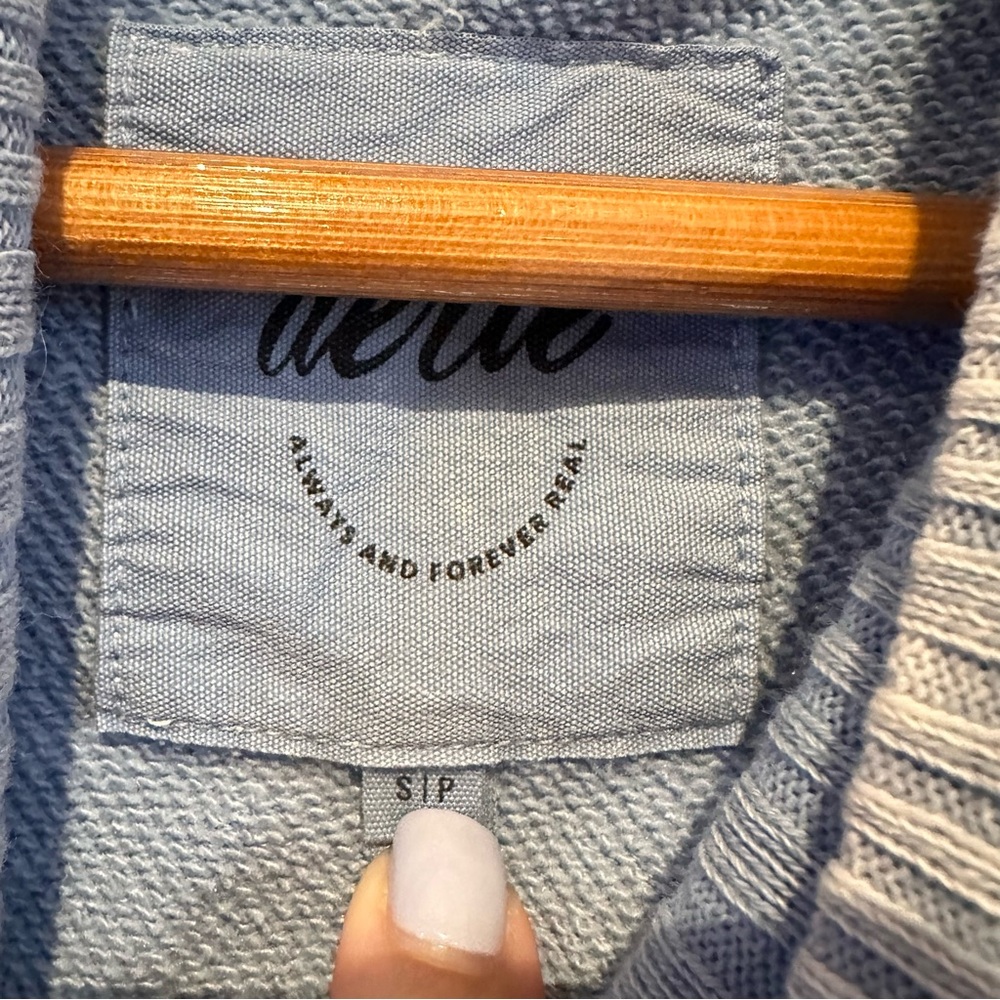 Aerie New Heights Turtleneck Sweatshirt cloud wash blue - Picture 4 of 6